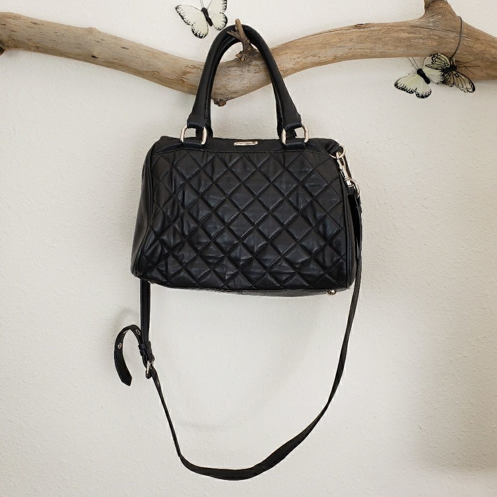 Rebecca minkoff quilted black leather satchel - Picture 6 of 8